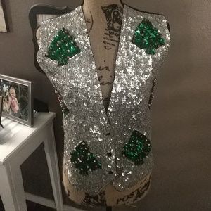 Vintage Ugly Christmas Vest Sz L